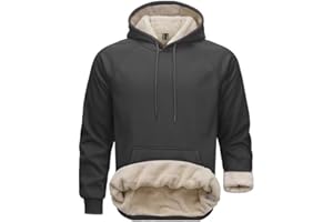 PrimeCrest Sweat Capuche Homme Hiver Polaire Pull avec Poches