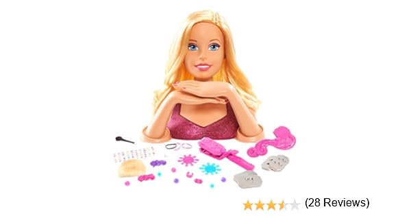 testa di barbie da pettinare e truccare