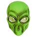 Produktbild Alien Maske mit Facettenaugen Außerirdischer Kopf UFO Vollmaske Intergalaktische Faschingsmaske Space Spaßmaske Karnevalsmaske