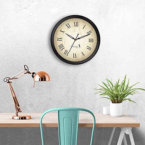 Story@Home Round Shaped Wall Clock for Home, Office, Bedroom, Living Room, Drawing Room