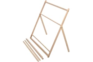 Trä stickmaskin, trä handgjord vävmaskin med justerbart stöd för barn ull stickverktyg konst hantverk