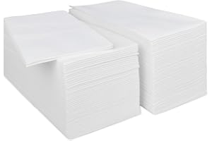 100PCS Airlaid Quality Disposable Hand Towels, PHUNAT Linen Feel Paper Napkins Guest Towels White Paper Hand Towels for Kitchen, Bathroom, Party, Wedding, Dinners, Events, 43 * 30cm
