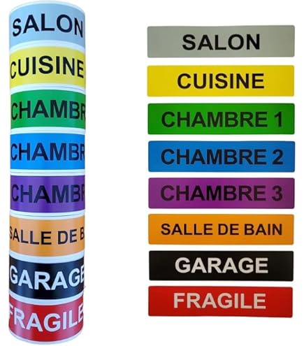 25mm (1") Forme Triangle Code Couleur Autocollants - Lot De