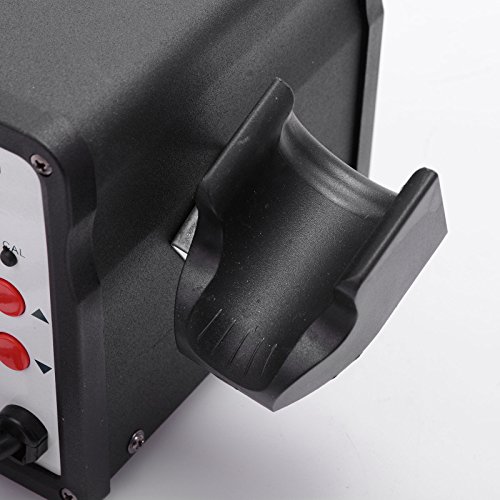 Voilamart 858D Lötstation Klein Entlötstation Digital Temperaturgeregelt Regelbar Heissluftpistole Set Profi für Platinen Handy Mobil mit Temperaturanzeige 100~450℃ LED Digitalanzeige 640W mit Zubehör - 5