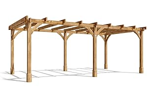 Dunster House Wooden Pergola Kit 6 x 3 Metres Leviathan Garden Plant Frame