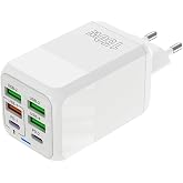 Multiple USB C Charger 150W, Fast Charging Station 6 Ports | 4 USB-A + 2 USB-C PD, Multiport Power Adapter for Phones, Tablet