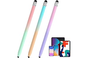 3-pack surfplattepenna pekskärm penna 2 i 1 gummi Stylus Touch Pen för alla / iPhone i-Pad Pro Mini iWatch Samsung Huawei Xiaomi Surface Chromebook etc