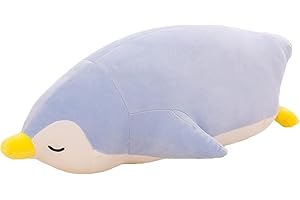 TONGSONG Cute Emperor Penguin Stuffed Animal Plush Doll Toy for Kids - Plushie Penguin Hugging Pillow Throw Gift (30cm, Blue)