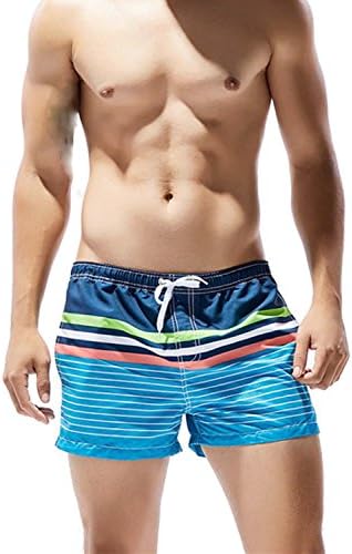 Fowater Mens Swim Trunks With Pockets Swimming Shorts Beach Briefs Quickdry Swimwear