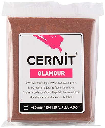 CERNIT CE0910056057 Glamour Lehm 56 G, kupfer, 7 x 5.5 x 1.5 cm