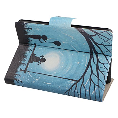 Handyhülle Kindle Paperwhite, Hülle für Kindle Paperwhite 2 Tablet Flip Case Cover, Kindle Paperwhite 3 Handytasche, Moon mood® Fall Etui Tasche für Amazon Kindle Paperwhite 1/2/3 (2012/2013/2014/2015 Version) 6.0 Zoll PU Leder Harte PC-innere Schlag-Standplatz Funktion mit 2 Karten Schlitz Kasten Schützender Abdeckungs Fall für Kindle Paperwhite (nicht mit Automatischen Schlaf / Wake Funktion) - 4