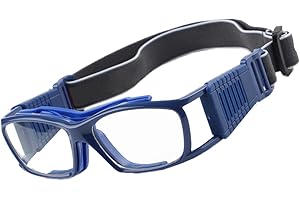 EnzoDate Vintage Basketball Glasses Slimfit Protective Safety Sports Goggles with Replaceable Lens