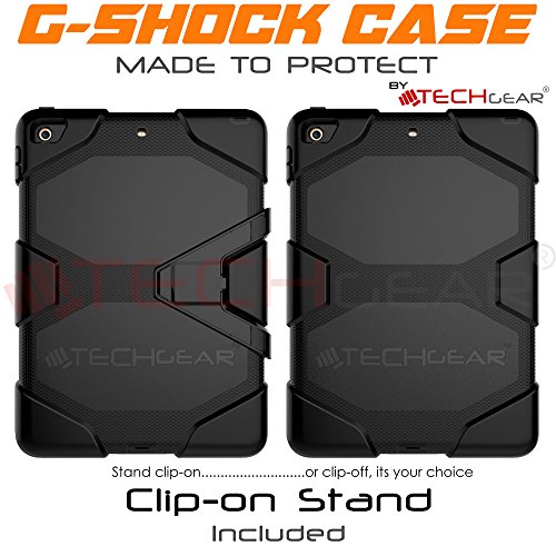 TECHGEAR® G-SHOCK Koffer für das neue Apple iPad (2017 / 5th Gen) 9.7 – Starke robuste HEAVY DUTY Armour Shock Proof Lange Überlebensschutzabdeckung mit abnehmbarem Stand – Schule, Kids, Bauunternehmer Fall - 6