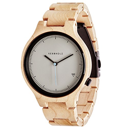 Kerbholz Lamprecht Ahorn Maple Holzuhr Herrenuhr, 0705184599493 Kerbholz Lamprecht Ahorn Maple Holzuhr Herrenuhr, 0705184599493