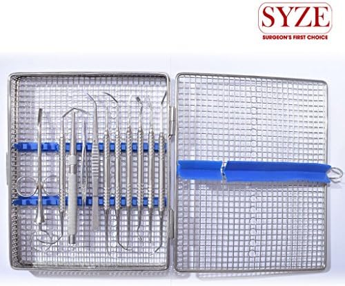 11X Bone Grafting Syringe Scissors Curettes Tissue Grafting Periosteal Elevators