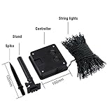 GDEALER LED Solar Lichterkette Weihnachten Decoration 22m 200 LED 8 Modes Wasserdicht für Outdoor Party, Haus Dekoration, Hochzeit, Weihnachten, Feier Festakt (Warmweiß) - 7