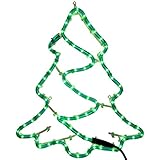 WeRChristmas Christmas Tree Rope Lights Silhouette Decoration, 43 cm - Large, Multi-Colour (Garden &amp; Outdoors)