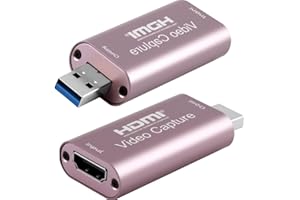 MANTOTO Video Capture Card 4K/1080p HDMI to USB 3.0 Audio Video Grabber Full HD Audio Video Capture Device Record Grabber for LiveBroadcasting Conference Online Teaching Games Switch Xbox, No Power Required