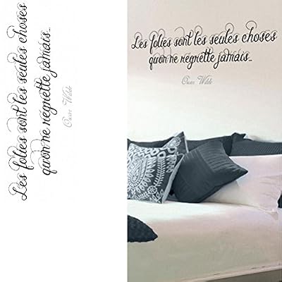 Stickers Citation - Les folies sont les seules choses ....