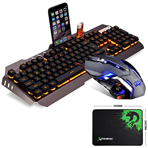 Lexonelec Jeu Keyboard Mouse Définit Combo M398 filaire 104 touches LED rétroéclairé USB Multim Lexonelec Jeu Keyboard Mouse Définit Combo M398 filaire 104 touches LED rétroéclairé USB Multim