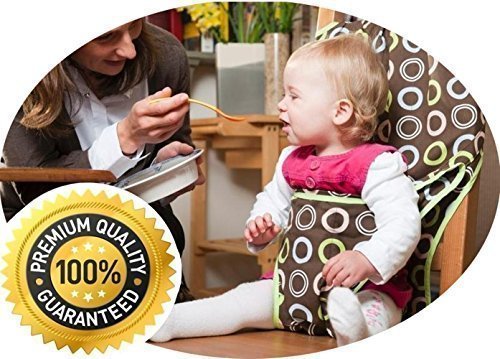 Baby high chair UK ? Best portable travel highchair for eating out and holidays ? Washable Squashable High chairs ? Baby Booster Seat ? Fits compact into it's own bag - MIPIES ®