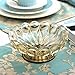Produktbild XOYOYO Inter Continental Jane Europäischen und Amerikanischen Stil neoklassischen Modell Home Zubehör Kristall Glas Aschenbecher kleiner Obstteller dekorative Ornamente, Kupfer Sockel