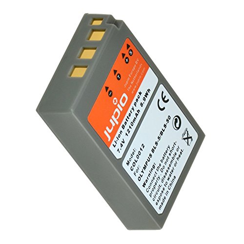 Jupio COL0012 - Batería para cámara de fotos equivalente a Olympus BLS-5/PS-BLS5 (lithium ion, 1620 mAh)