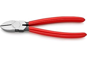 Knipex Tronchese Laterale per Meccanica Bonderizzata Nera, Rivestiti in Resina Sintetica 180 Mm 70 01 180 Ean