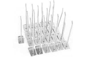 Fdit Socialme-eu Pack of 25 15 cm 6 Inch Slat Wall Panel Hooks Wall Product Carrier Shop Shelf Hooks Reusable Packaging