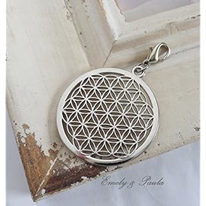 1 Charm Blume des Lebens Karabiner