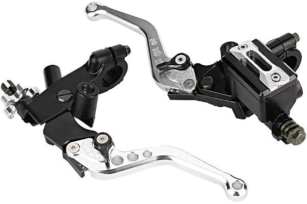 Keenso Leviers de Frein et d'embrayage Ajustables, 1 Paire, Leviers de réservoir d'embrayage de maître-Cylindre d'embrayage de Moto