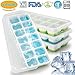 Produktbild BPA Free Silikon Eiswürfelform mit Non-Spill Deckel, Durable stapelbar und spülmaschinenfest, am besten für Babynahrung, Wasser, Cocktail und andere Getränke