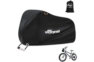 Eyein Bike Cover for 2 Bikes Storage, 210T Extra Heavy Duty Bicycle Cover, Waterproof Anti Dust Rain and UV Protection with Lock Holes and Storage Bag for Mountain Bike / Road Bike / Hybrid