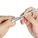 Vivo © Set of 3 Stainless Steel Nail Cuticle Spoon Pusher Remover Cutter Nipper Clipper Cut Kit