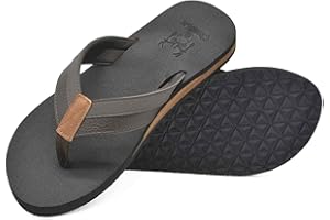 KuaiLu Chanclas Hombre Verano Playa Piscina Comodas Cuero Flip Flops Planas Caminar Antideslizante Yoga-Espuma Sandalias De Dedo