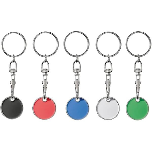 Porte-clés Publicitaire Avec Jeton Caddie En Métal Pour Votre Pub