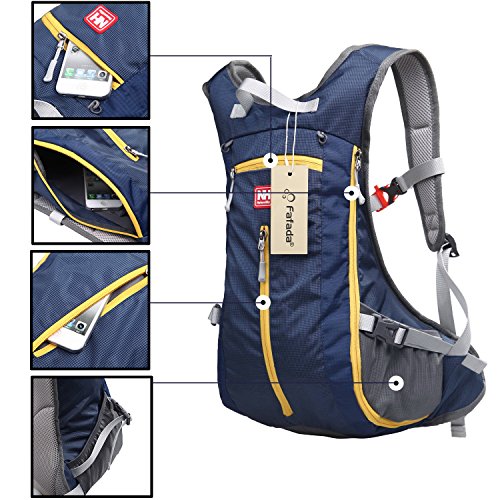 Fafada 15L Damen Herren Wasserdicht Trekking Fahrradrucksack Atmungsaktiv Backpack Schulter Rucksack für Radfahren Bergsteigen - 9