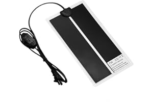 SIGANDG Reptile Vivarium Heat Mats Pets Heating Pad adjustable temperature Removable Terrarium Heat Mats Suitable for lizards, turtles, scorpions, geckos and other amphibians(7W 14 * 28 cm)