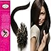 16'' Pre Bonded Tipped Hair / Nail Tip / U-tip 100% of Real Remy Human Hair Extensions 100s 02 Dark Brown 0.4g/s Beauty Popular Style