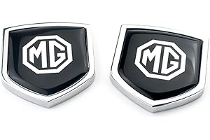 GANKAS 1 par de Accesorios Exteriores para MG Logo Auto Pegatinas Laterales traseras Metal Coche Cuerpo Emblema MG3 ZR ZS ES HS EZS 5 6 TF Estilo de Coche