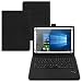 Produktbild Tastatur Hülle QWERTZ Bluetooth Schutzhülle Cover Tablet Case Keyboard kabellos Ultra dünn ergonomisches Design deutsche QWERTZ Layout, Tablet Modell für:Medion Lifetab S10346