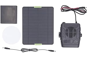 Whychstore Panneau solaire à cristaux 20 W - Chauffage extérieur portable pour serre, abri de jardin, niche pour animaux domestiques