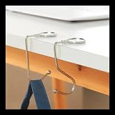 Table Attachable Metal Bag Hanger &ndash; Foldable Practical Bag Hook | Bag Hanging Apparatus in Restaurants, Offices and Cafes