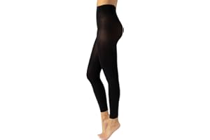 CALZITALY Legging Opaque, Collants sans pied en Microfibre 80 DEN | S, M, L, XL, 2XL, 3XL, 4XL | Made in Italy