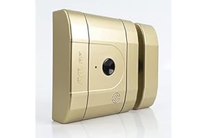AYR 504-144 Serratura Elettronica Invisibile di Sicurezza INT_Lock RF. Finitura Ottone Opaco, Acciaio al Carbonio Plastica Zinco, 0