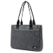 Produktbild FOSTAK Damen Handtasche Umhängetasche Aktentasche Messenger Bag Reisetasche stilvoll Shopper Frauen Tasche Schultertasche Tote Bag/15 Zoll Business Arbeitstasche Laptoptasche,Linien Grau