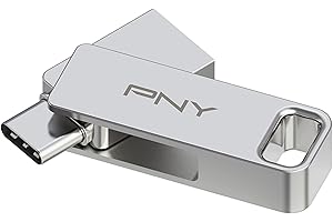 PNY 128GB Duo Link USB 3.2 typu C podwójny dysk flash do urządzeń z systemem Android i komputerów, zewnętrzna mobilna pamięć do zdjęć, filmów i innych urządzeń - 200 MB/s