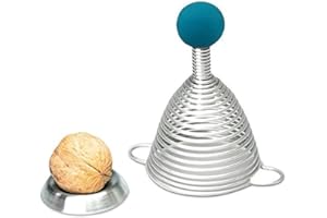 TAKE 2 Germany Take2 Naomi Casse-Noix en Acier Inoxydable avec Boule en Caoutchouc Bleue, Bleu pétrole, argenté