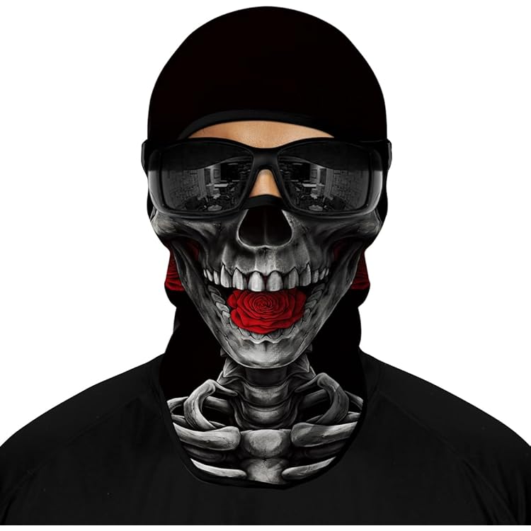 Cache Nez Moto 2 X Cagoule Tête De Mort Masque Moto - Auto Casque Vintage Moto