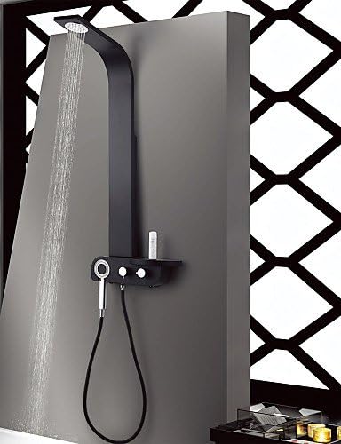 Shower Faucet Contemporary Rain Shower / Sidespray / Handshower Included Stainless Steel Nickel Brushed Shower Panel